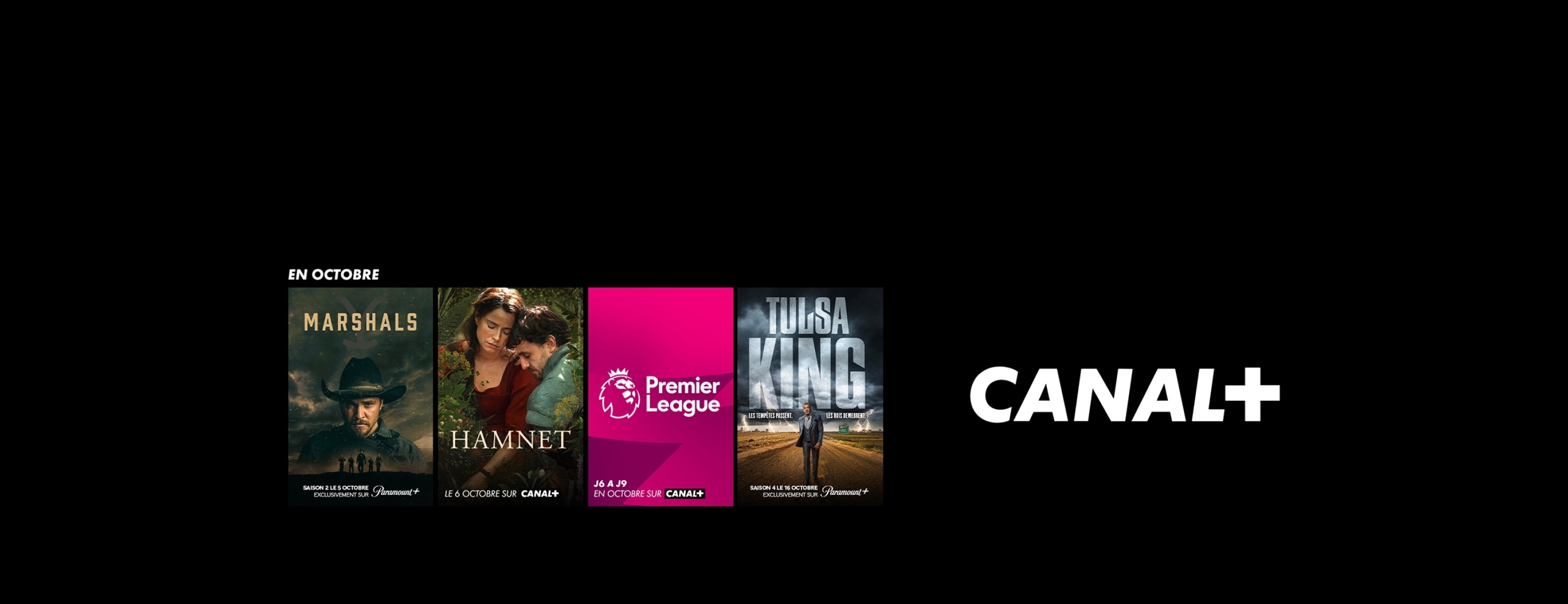 Marshal, Hamnet, Premier League et Tulsa King en octobre sur CANAL+