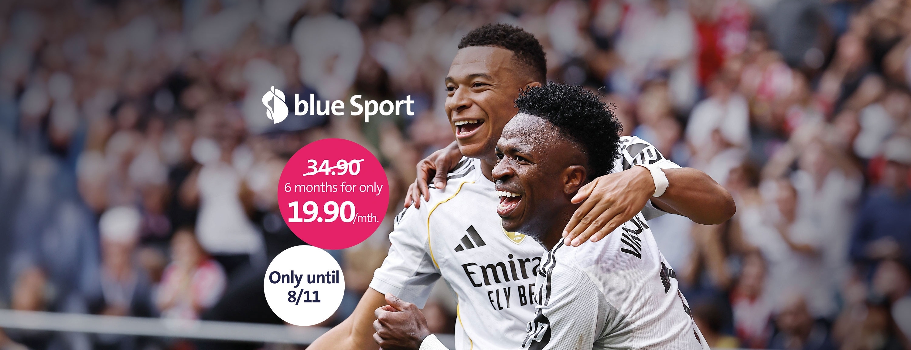 blue Sport - Now only 19.90/month for 6 months*